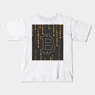 cryptocurrency crypto bitcoin Description Kids T-Shirt